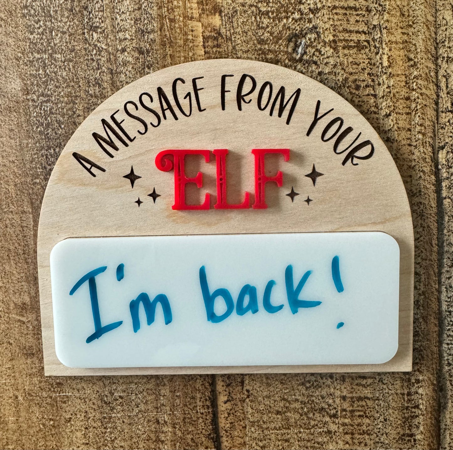 Message From Your Elf Whiteboard