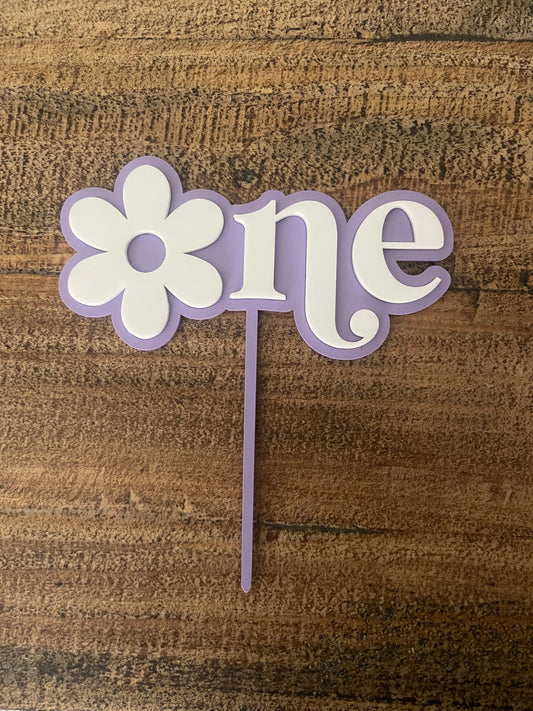 Daisy 'One' Cake Topper