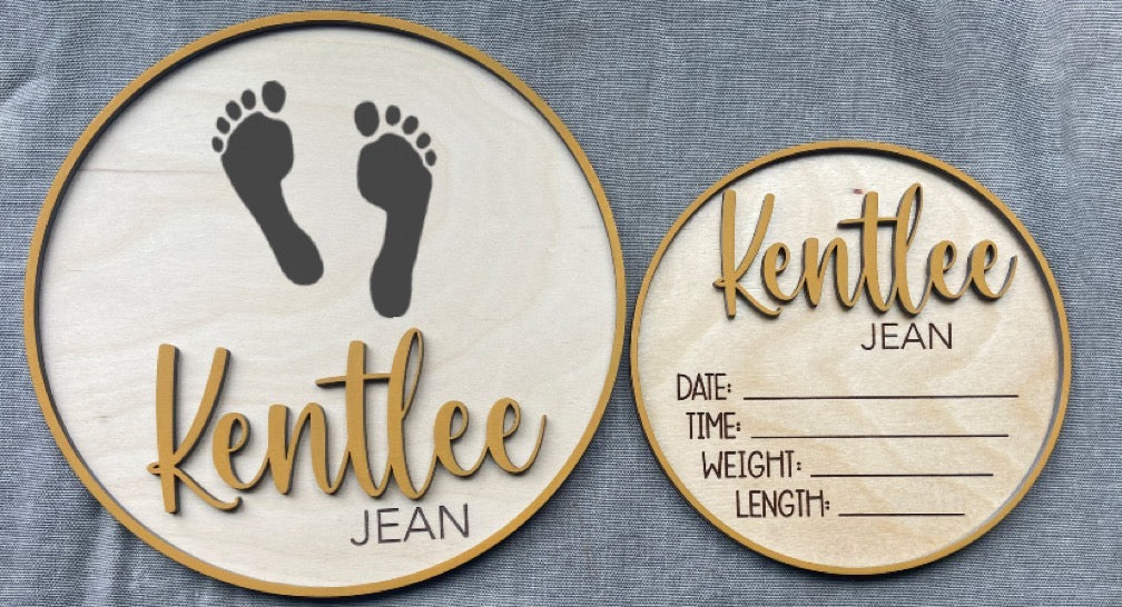 Baby Stats and Footprint Signs