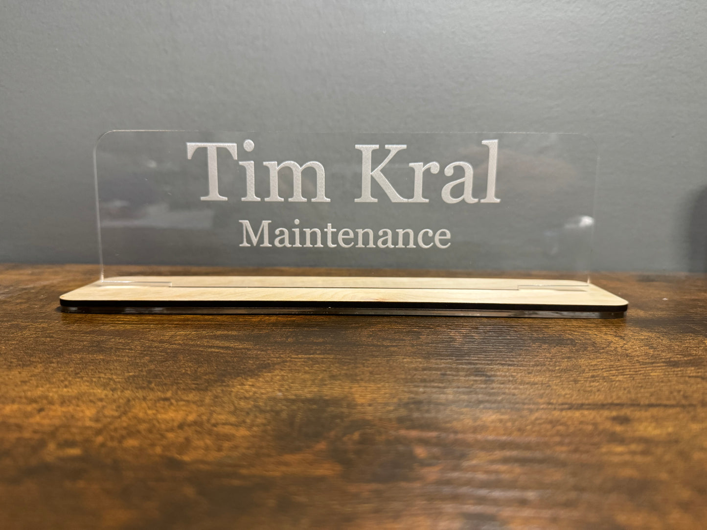 Desk Name Plate