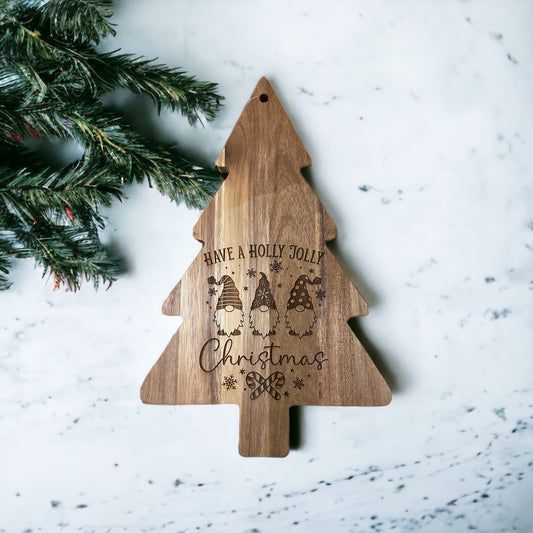 Gnome Christmas Cutting Board